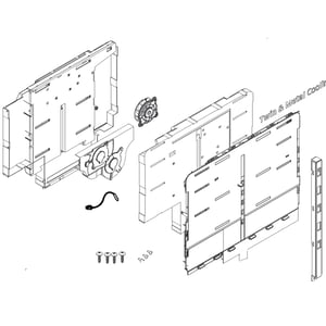 Refrigerator Evaporator Cover Assembly DA97-17362A