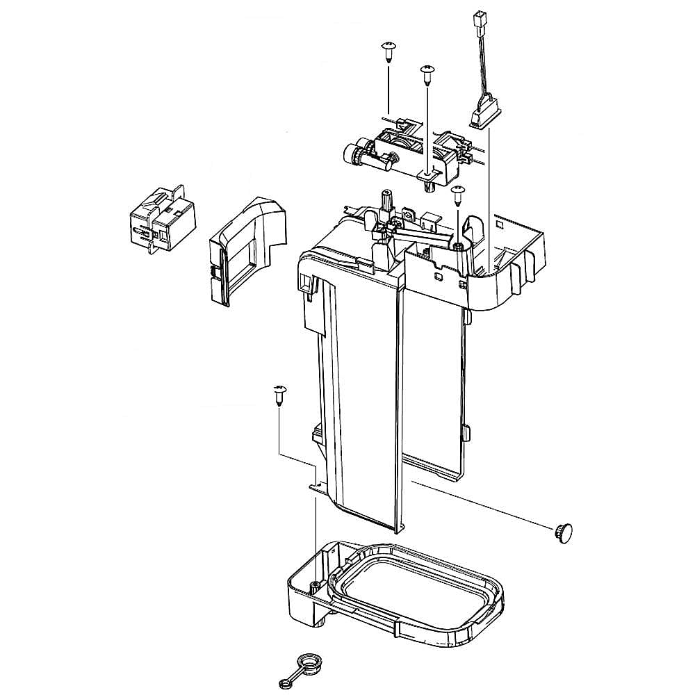 Samsung Part #da97-17399B, Refrigerator Water Reservoir Case | 11.02 x 3.94 x 6.30