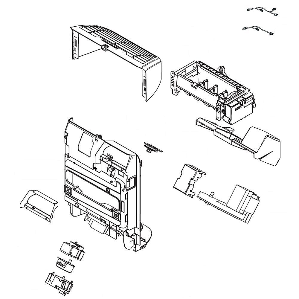 Part #da97-19965C, Refrigerator Ice Maker And Auger Motor Assembly