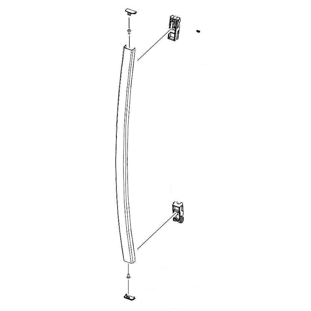 Samsung Part #da97-20021A, Refrigerator Door Handle, Left | 30.71 x 2.36 x 2.36