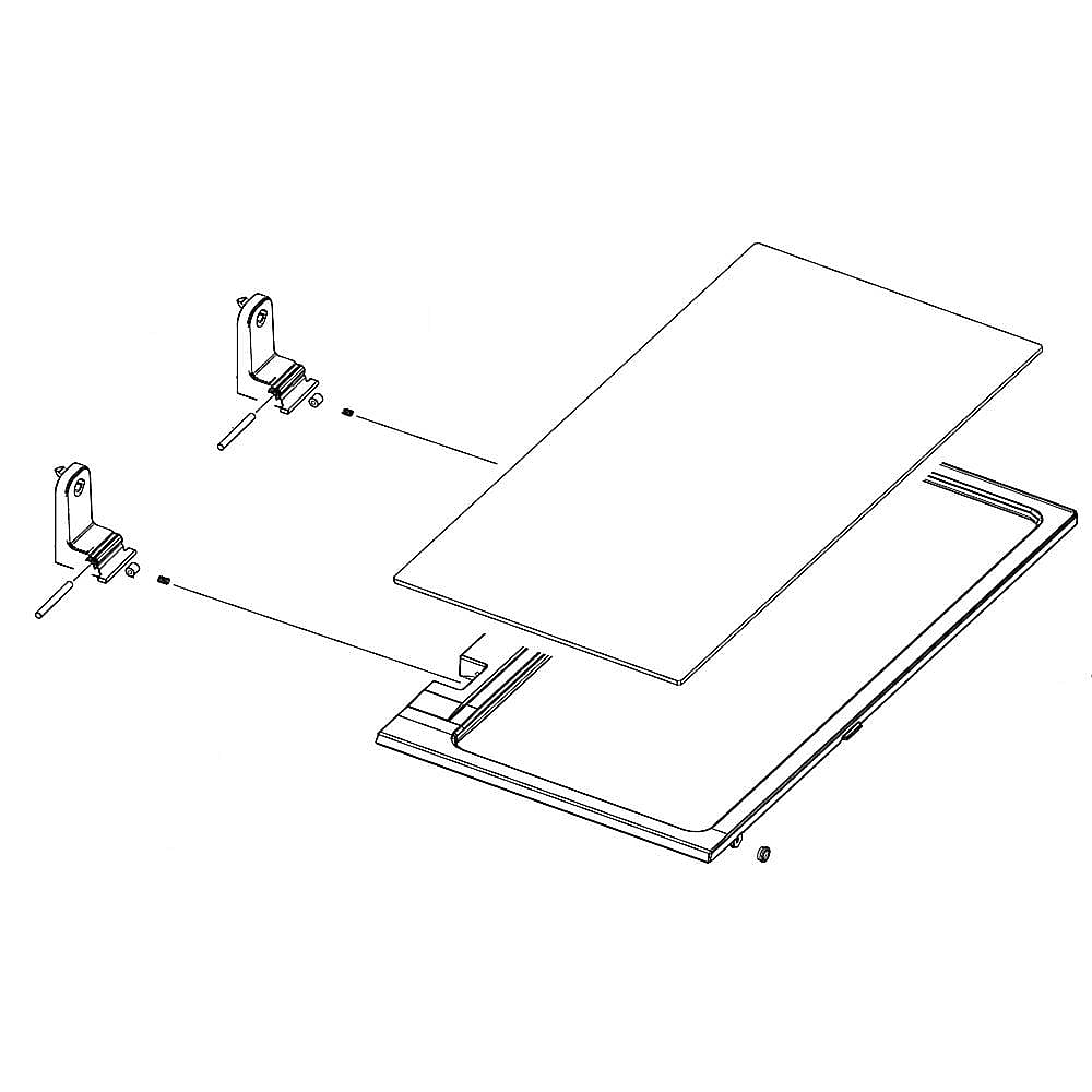 Samsung Part #da97-20038A, Refrigerator Folding Shelf Assembly