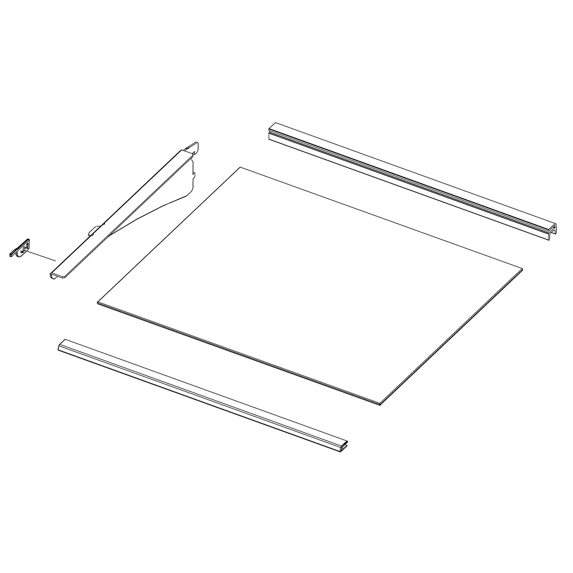 Samsung Part #da97-20043A, Refrigerator Shelf Assembly