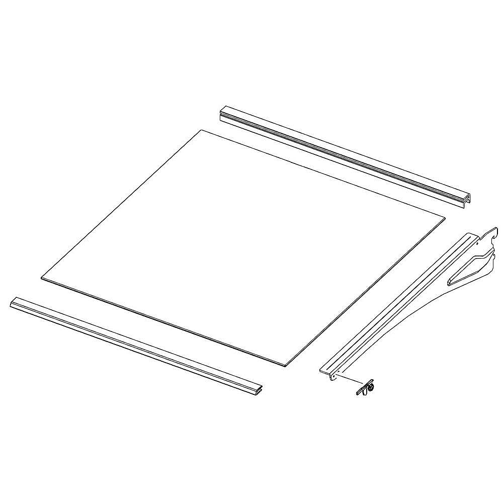 Part #da97-20044A, Samsung Refrigerator Shelf Assembly