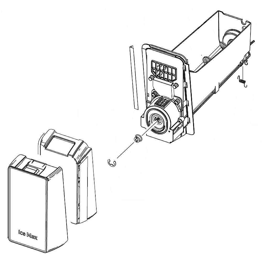 Photo of Samsung Part #da97-20157A, Refrigerator Ice Container Assembly from Repair Parts Direct