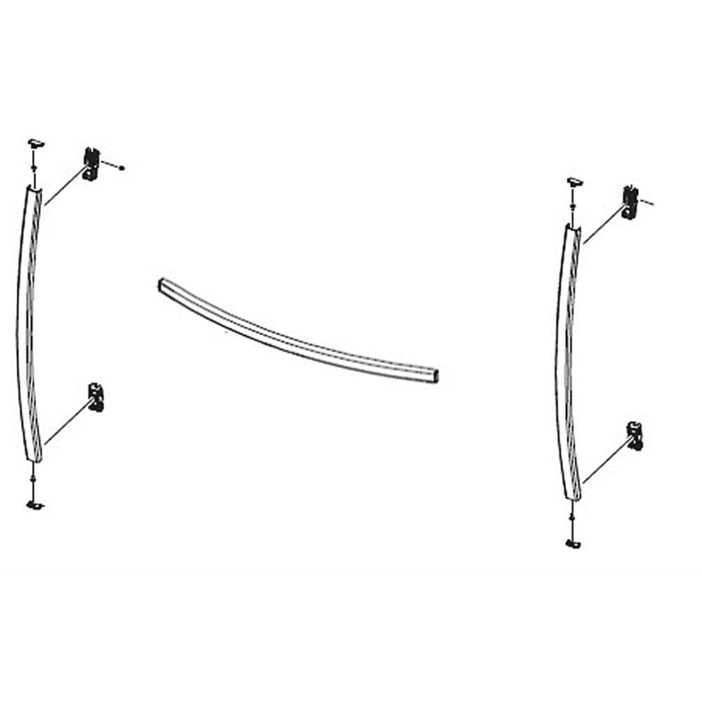 Part #da97-20312C, Samsung Refrigerator Door Handle Set