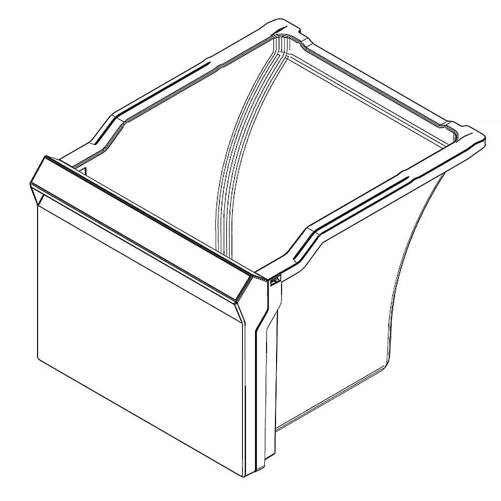 Part #da97-20626A, Refrigerator Freezer Drawer, Lower