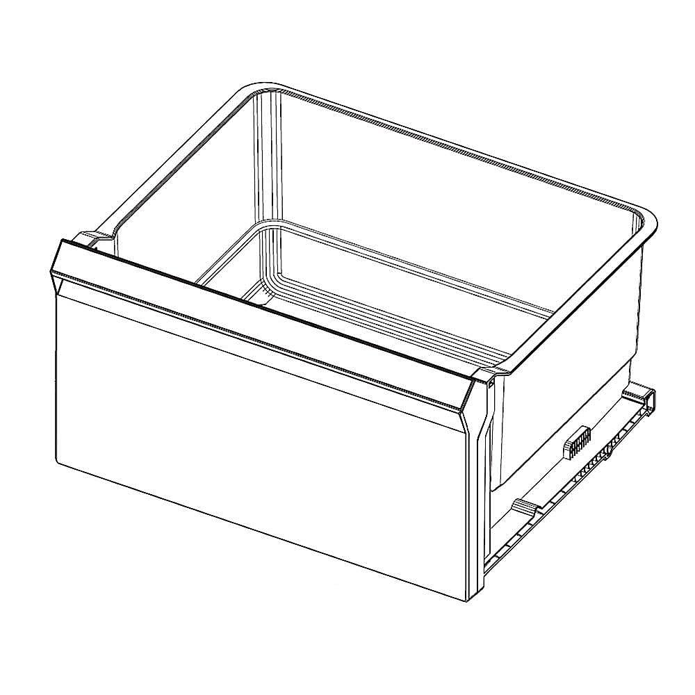 Part #da97-20627A, Refrigerator Crisper Drawer, Upper