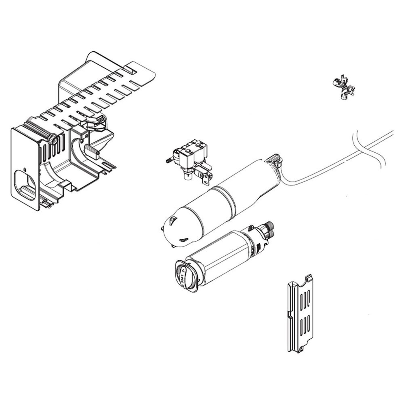 Refrigerator Water Filter Housing Assembly DA9720677A parts Sears PartsDirect