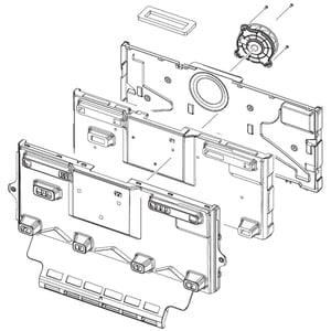 Refrigerator Freezer Evaporator Cover And Fan Assembly DA97-21002A