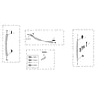 Refrigerator Door Handle Set for Samsung RF24R7201SR/AA-00 - Part DA98-02887C