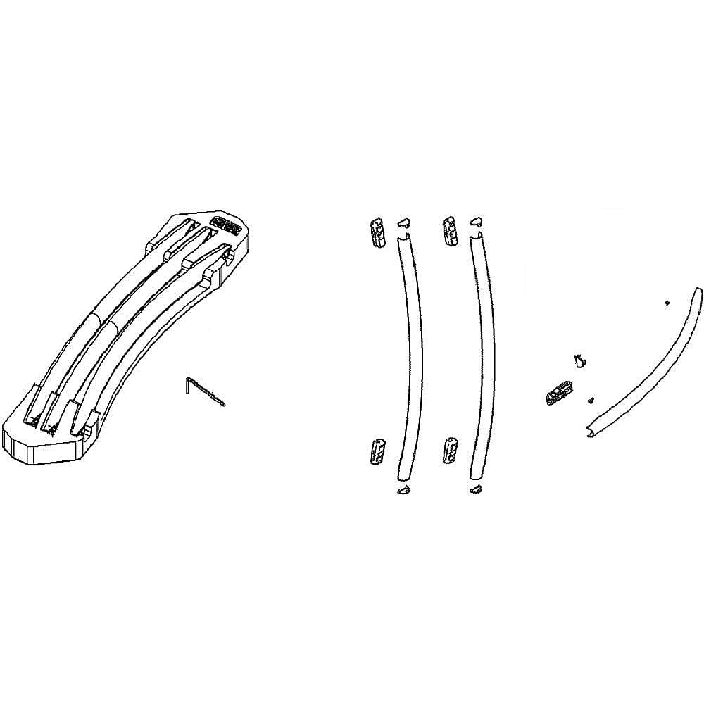 Part #da99-04145C, Refrigerator Door Handle Set