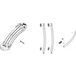 Refrigerator Door Handle Set for Samsung RF26J7510SR/AA-00 - Part DA99-04145C
