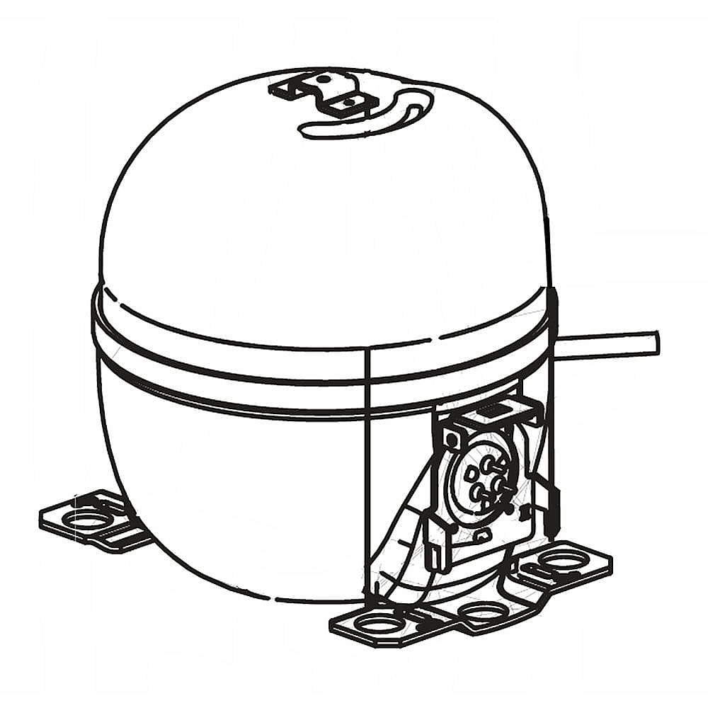 Samsung Part #nc1Mv72Asr/sm3, Refrigerator Compressor | 11.81 x 9.06 x 8.27