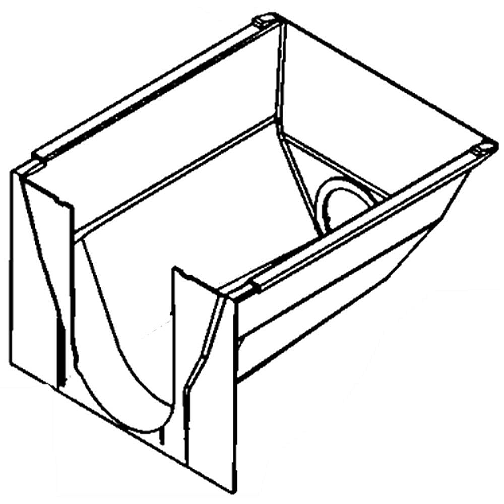 Part #12517803Rp, Fisher & Paykel Refrigerator Ice Container / 11.30 x 4.40 x 3.60