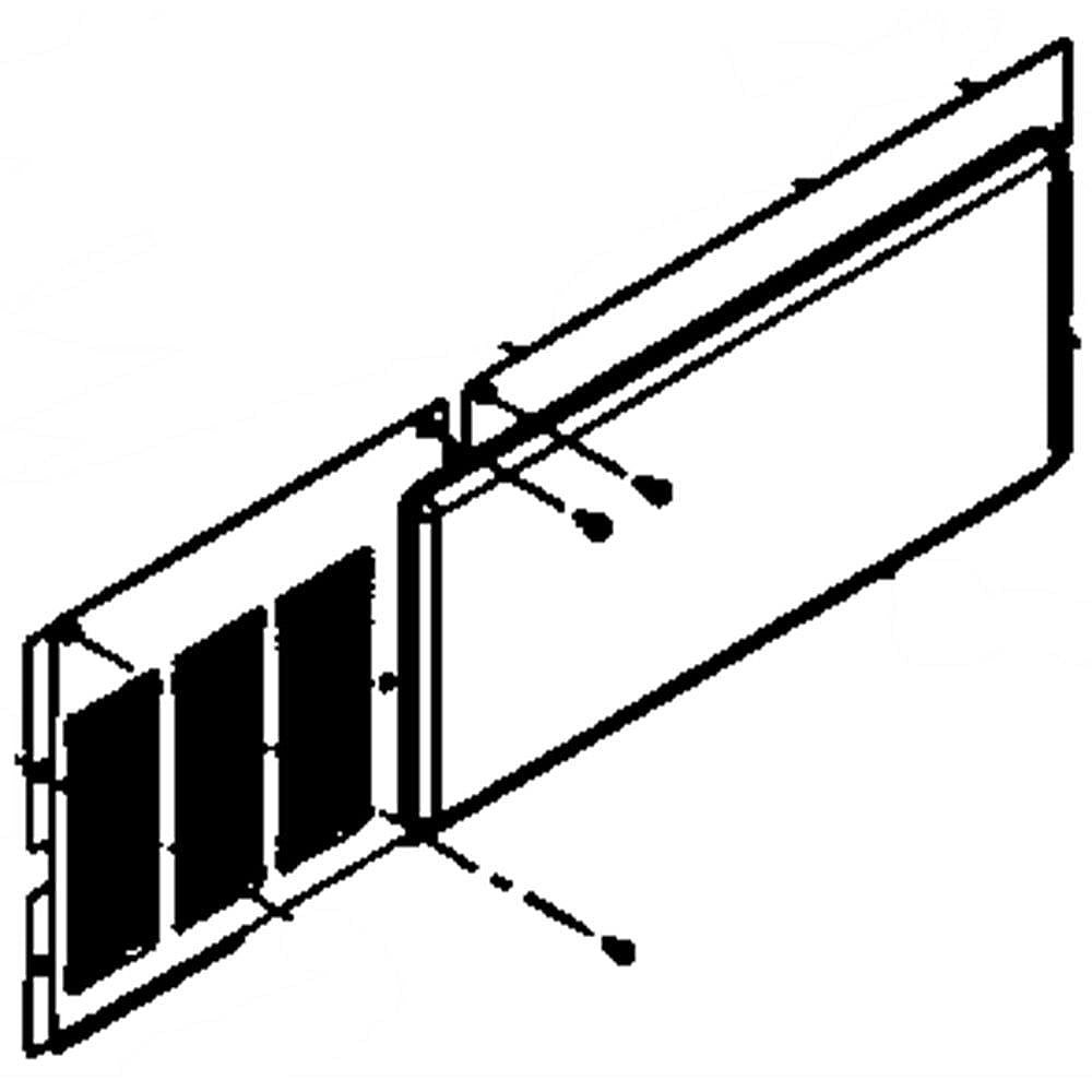 Part #12996301, Refrigerator Compressor Compartment Cover
