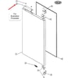 Fisher & Paykel Door Handle Assembly for DCS RF15I-70879 - Part 239349