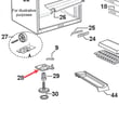 Fisher & Paykel Refrigerator Hinge Bracket for Fisher & Paykel E522BLXU-22273A - Part 818612P