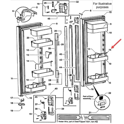 Fisher & Paykel Fisher & Paykel Rail Bottle Support 900 Sl undefined