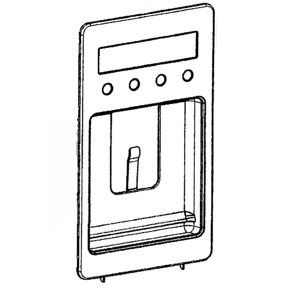 Part #819740P, Fisher & Paykel Refrigerator Dispenser Cover