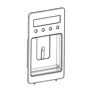 Fisher & Paykel Cover Dsply Nmf Gol Vert Sx 819742P