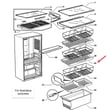 Fisher & Paykel Fisher & Paykel Refrigerator Slide Tray for Fisher & Paykel RF201ADUX-22302A - Part 836973