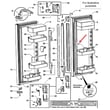Fisher & Paykel Fisher & Paykel Divider Bottle 900 for Fisher & Paykel RF201ADUX-22302A - Part 837079