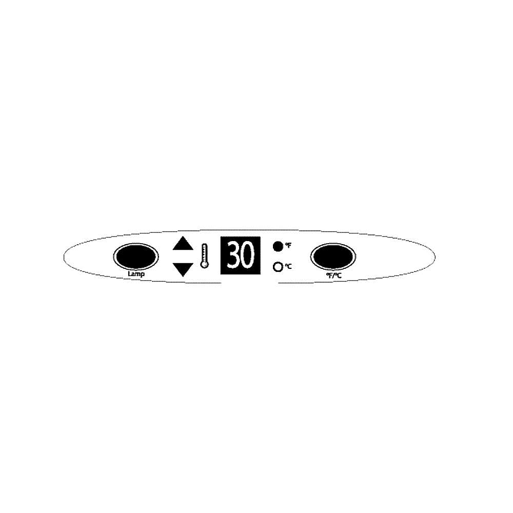 Danby Part #044.04, Refrigerator Control Panel Overlay