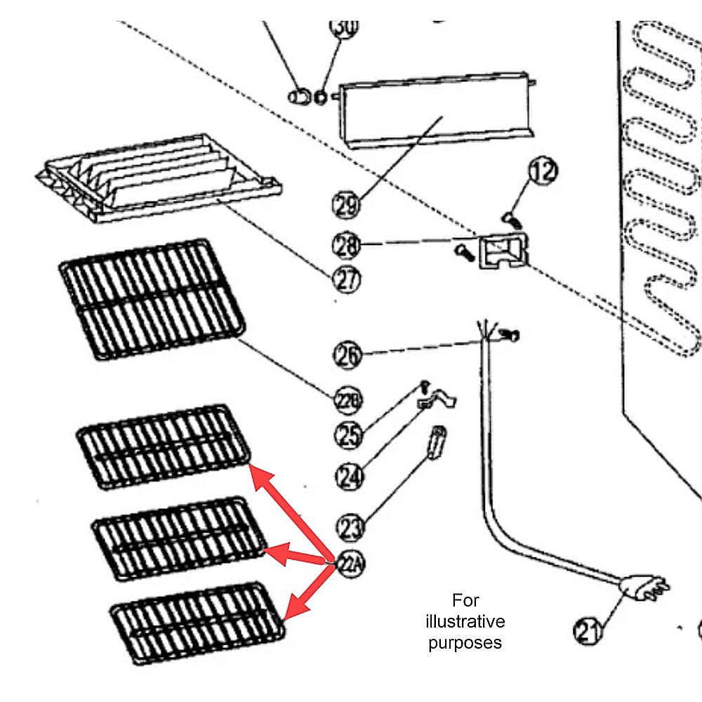 Danby Refrigerator Shelf