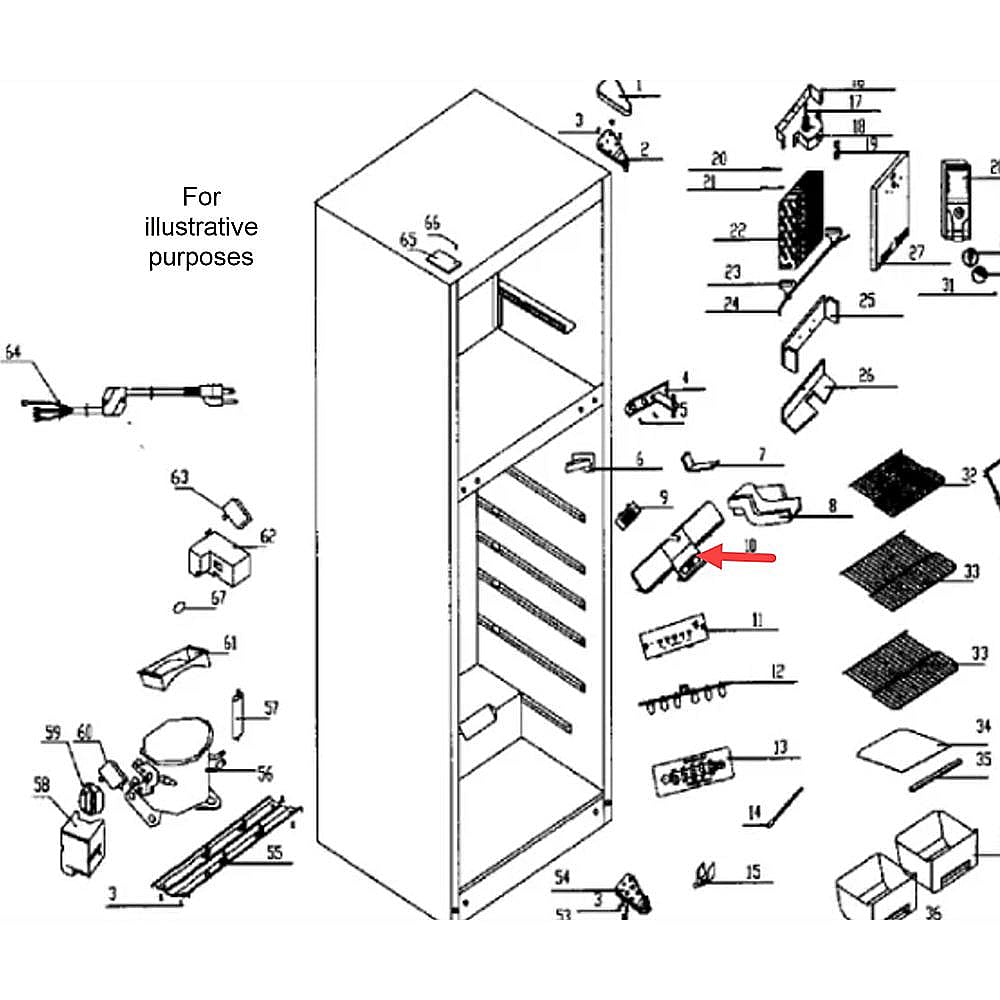 Kenmore Part #c0937.1-1, Danby Refrigerator Thermostat Box