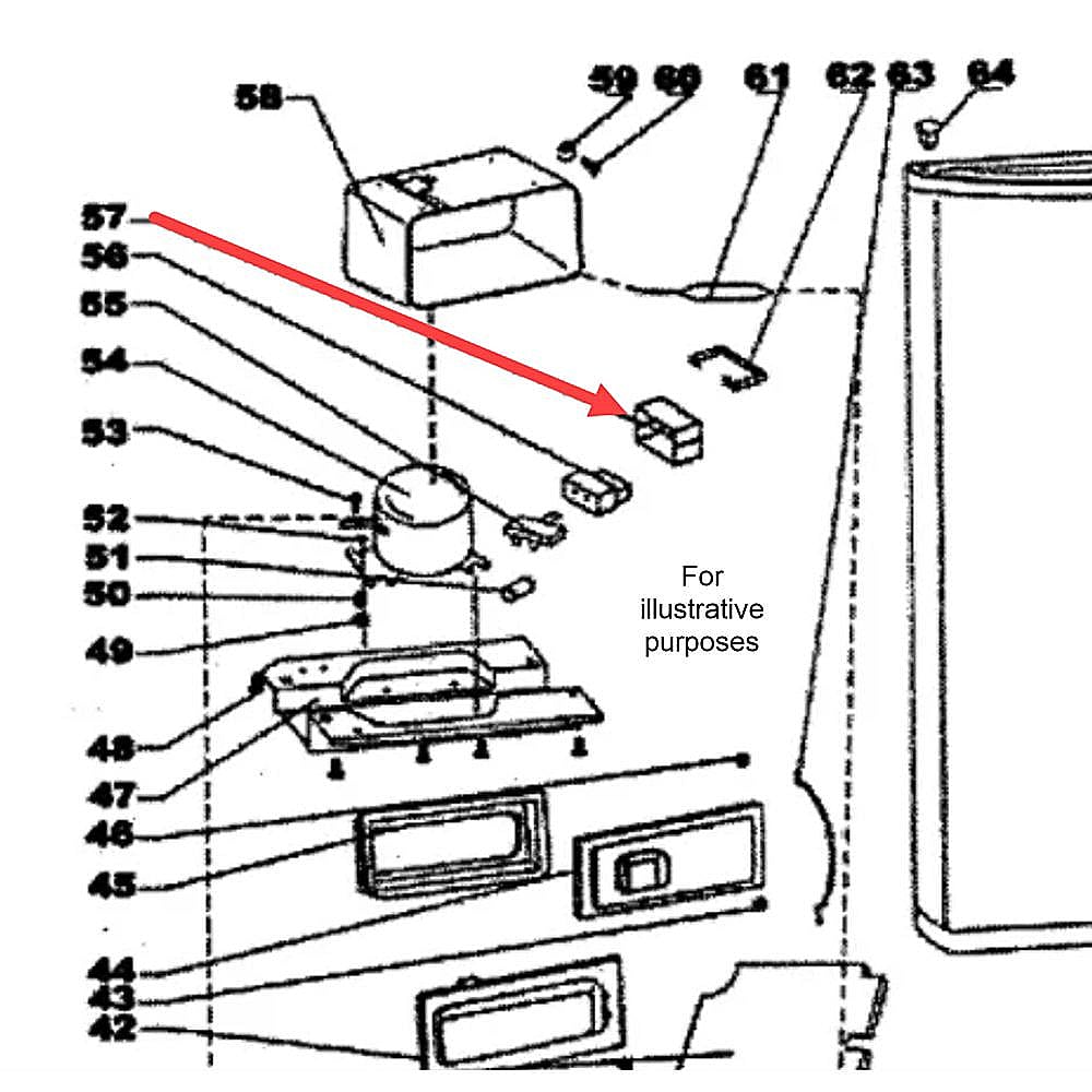 Kenmore Part #dar1102.49, Refrigerator Ptc Temperature Sensor