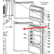 Refrigerator Door for Kenmore 46162402010 - Part DFF1144.01W