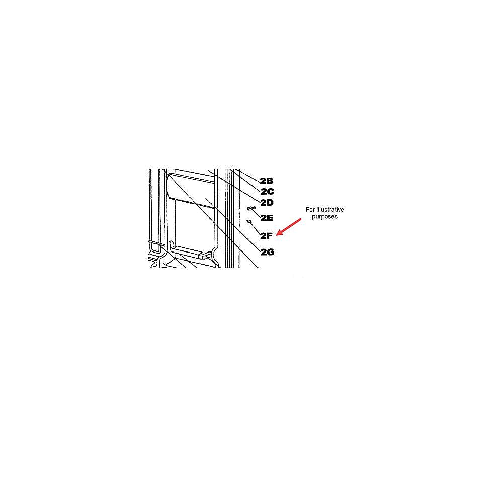 Part #dff9100.2.f, Danby Refrigerator Butter Door Bushing Clamp