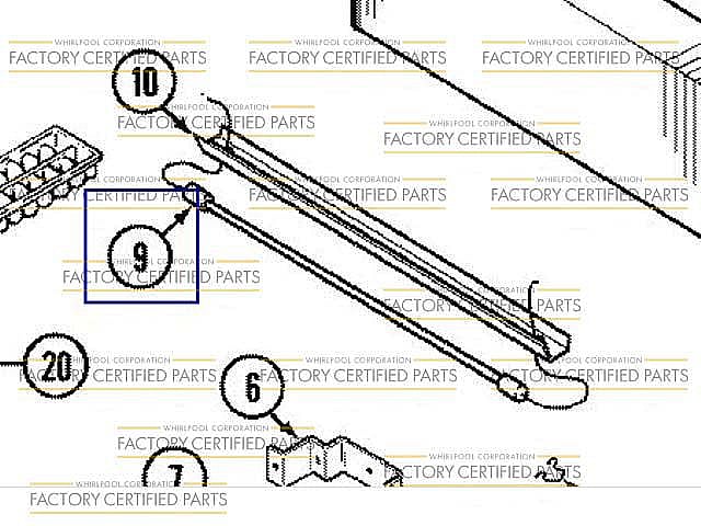 Photo of Refrigerator Defrost Heater from Repair Parts Direct