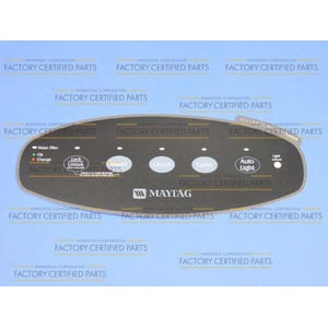 Refrigerator Dispenser Control Overlay (replaces 67004151, Wp67004121, Wp67004152) WP67004151