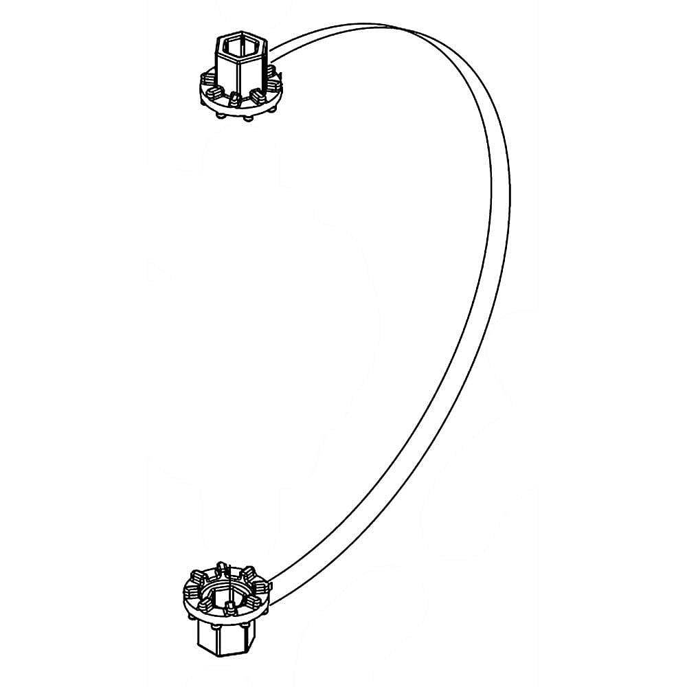 Part #w10121318, Dacor Refrigerator Grommet / 4.00 x 0.25 x 0.25