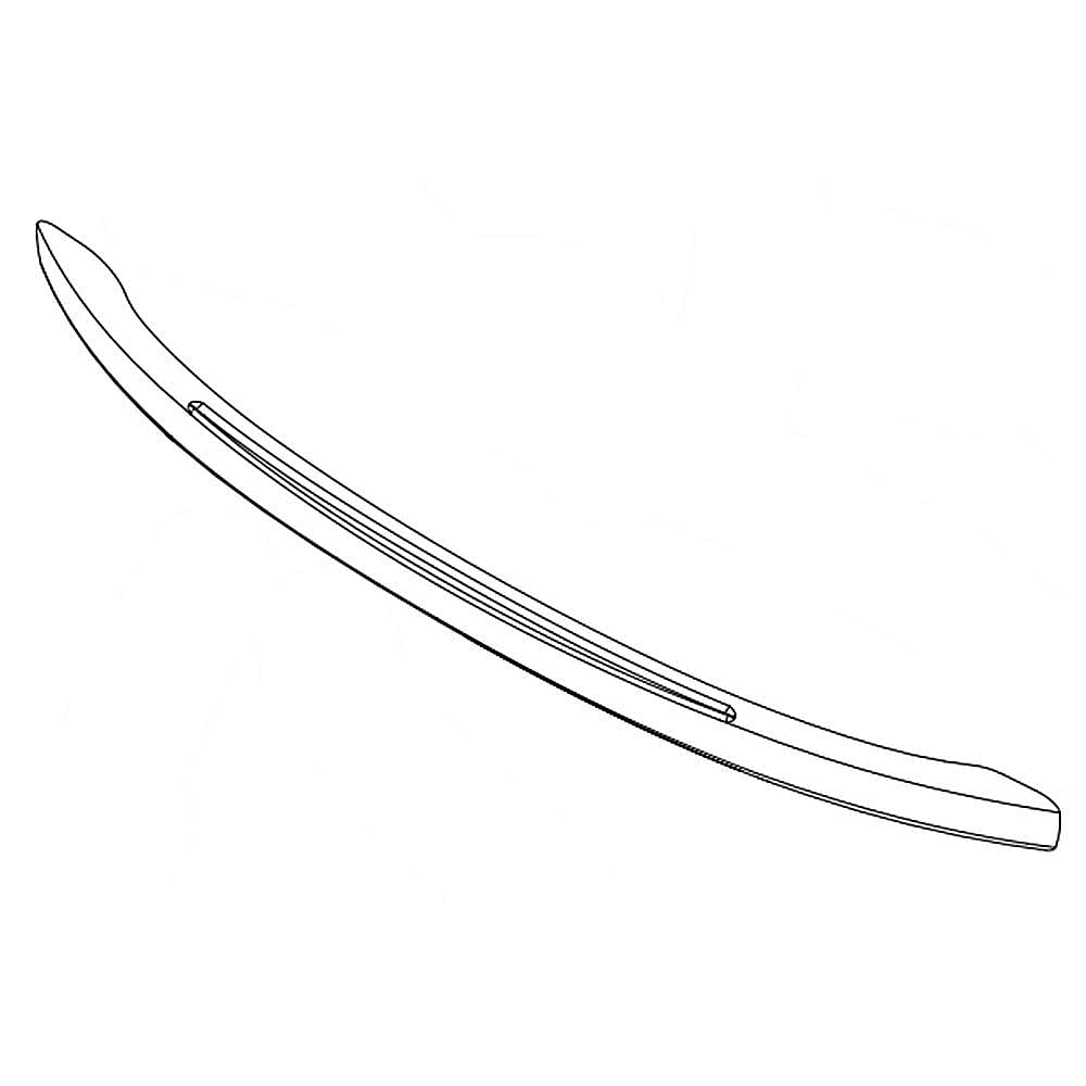 Part #wpw10123795, Refrigerator Door Handle (Stainless) / 3.44 x 2.82 x 30.94