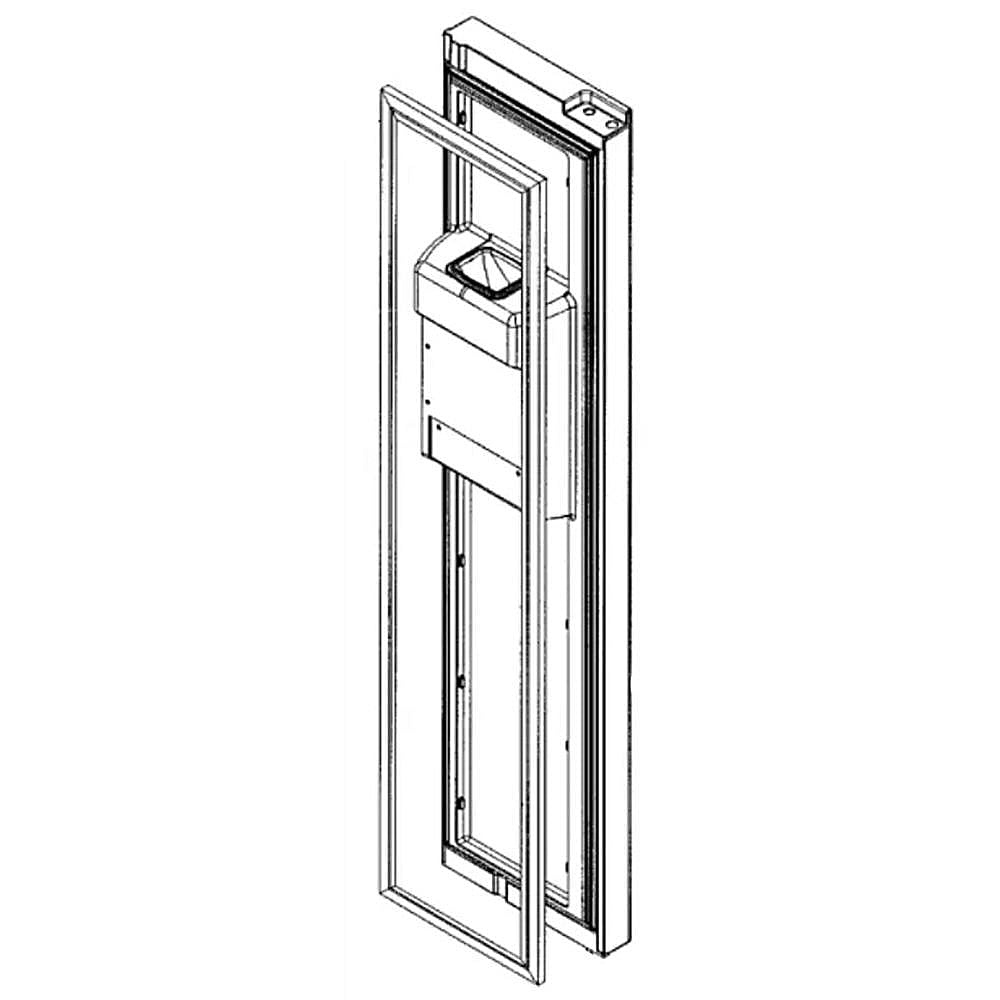 Part #00247993, Refrigerator Freezer Door Assembly