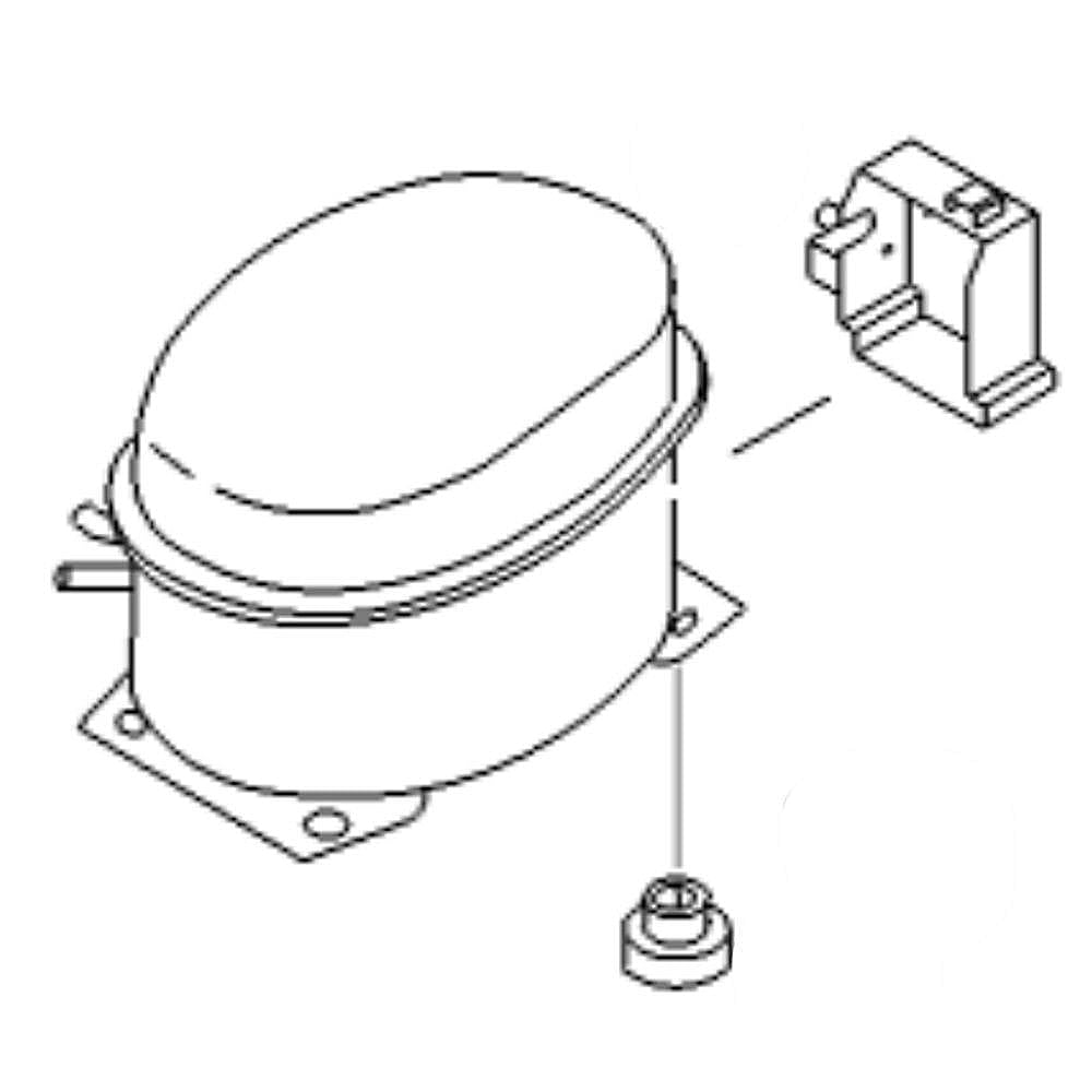 Part #00665471, Thermador Refrigerator Compressor