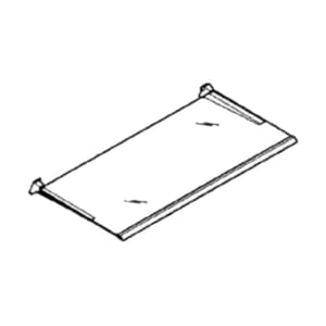 Refrigerator Glass Shelf Assembly, Upper 00681633