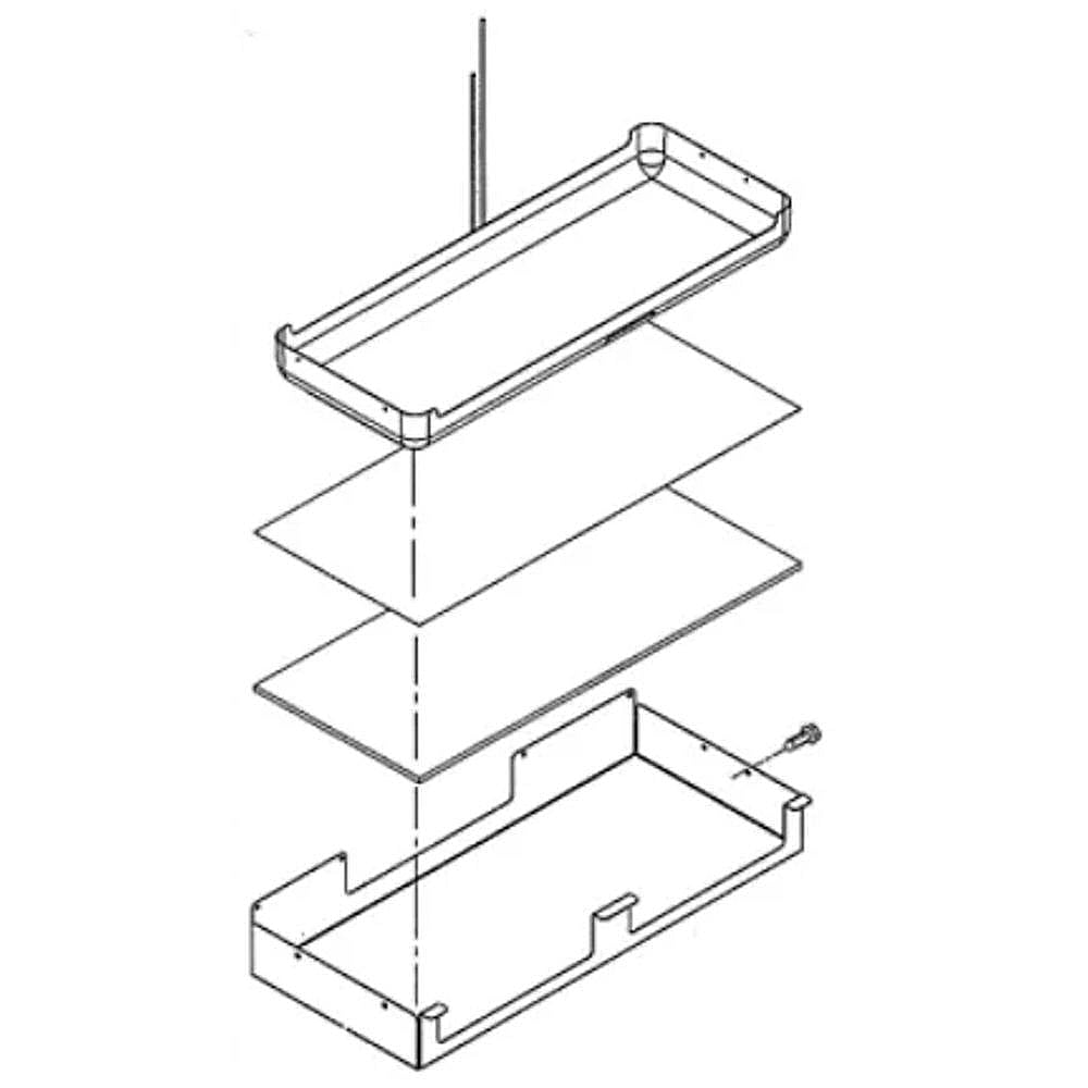 Part #00703203, Refrigerator Evaporator Drip Pan