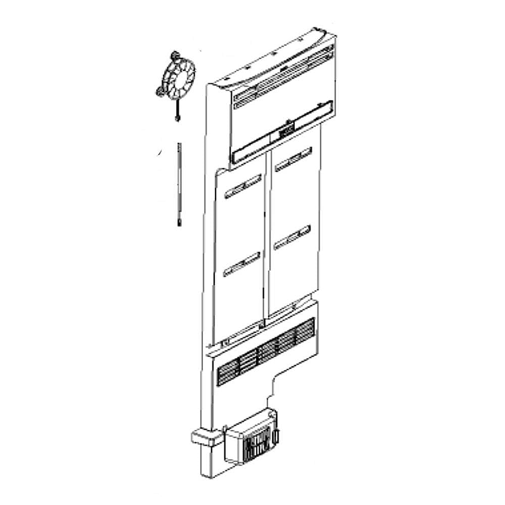 Part #00716818, Refrigerator Fresh Food Evaporator Cover And Fan Assembly (Replaces 11016440)