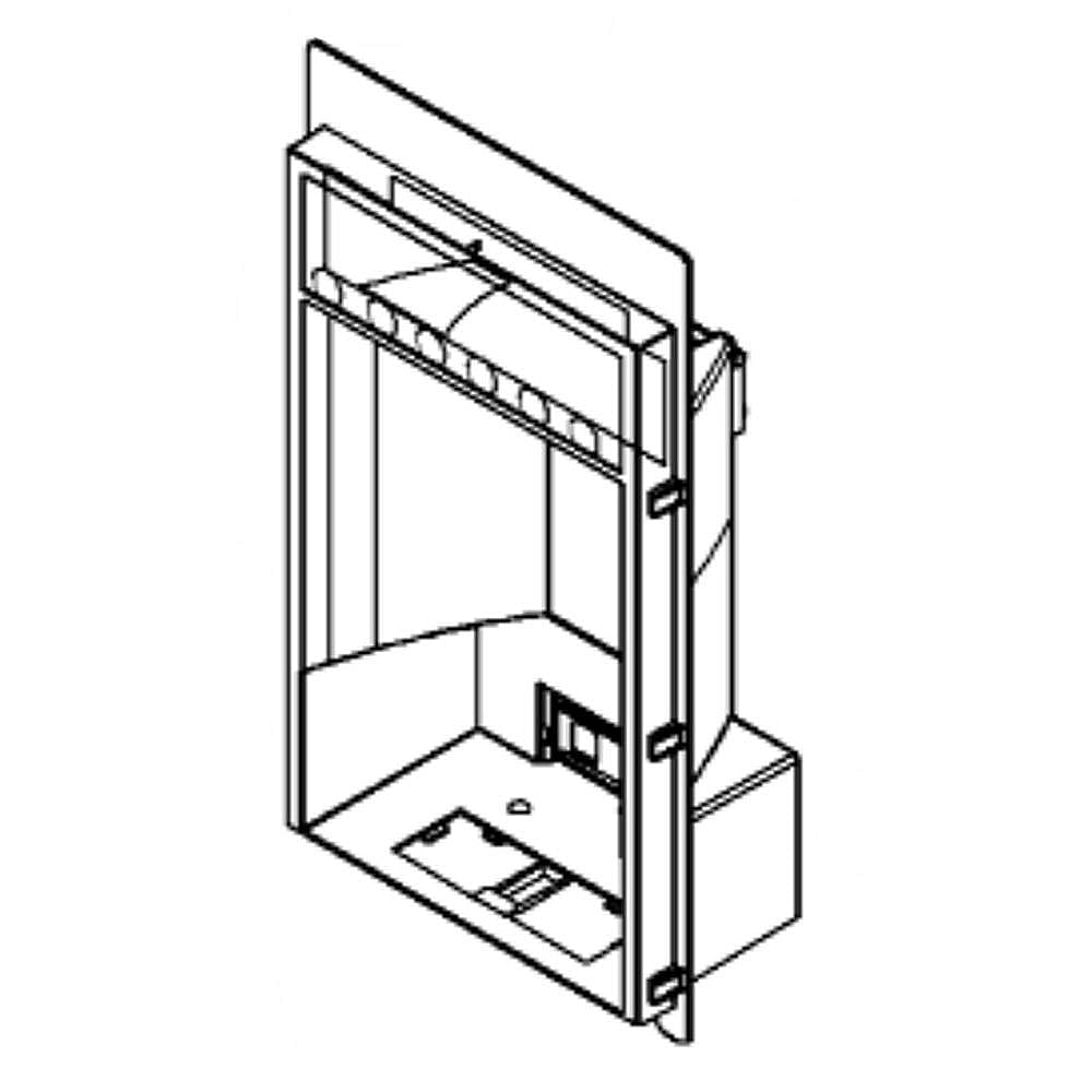 Freezer Dispenser Cover Assembly