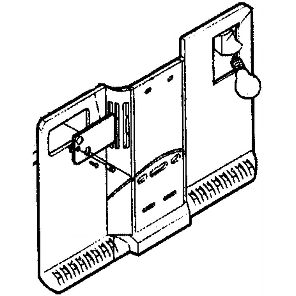 Part #3531Jj1002B, Refrigerator Fan Grille Assembly