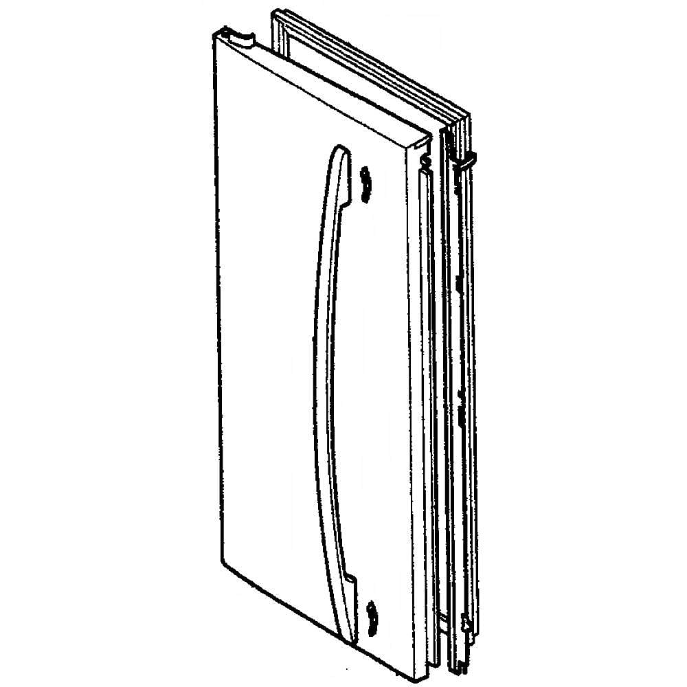 Part #3581Jj8055A, Lg Refrigerator Door Assembly, Left / 34.09 x 26.80 x 6.60