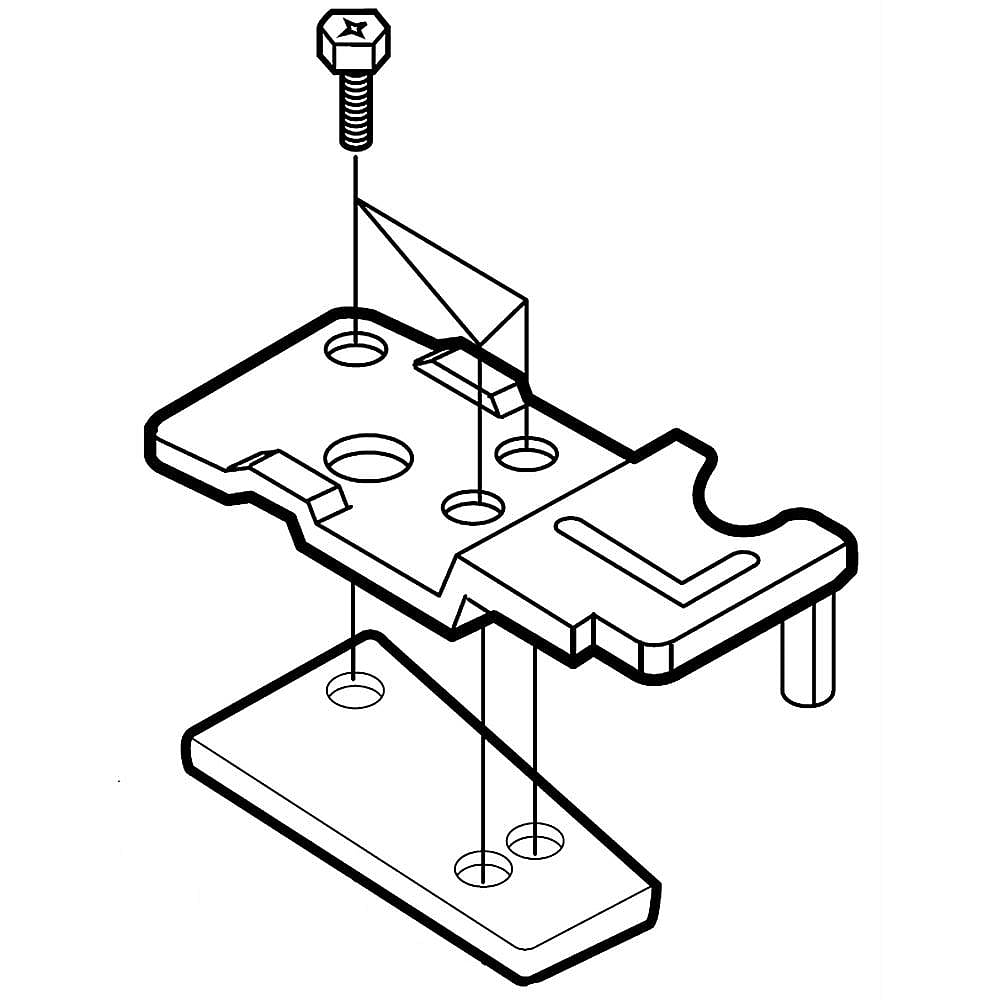 Photo of LG Part #4775Ja2008D, Hinge Asy, up from Repair Parts Direct