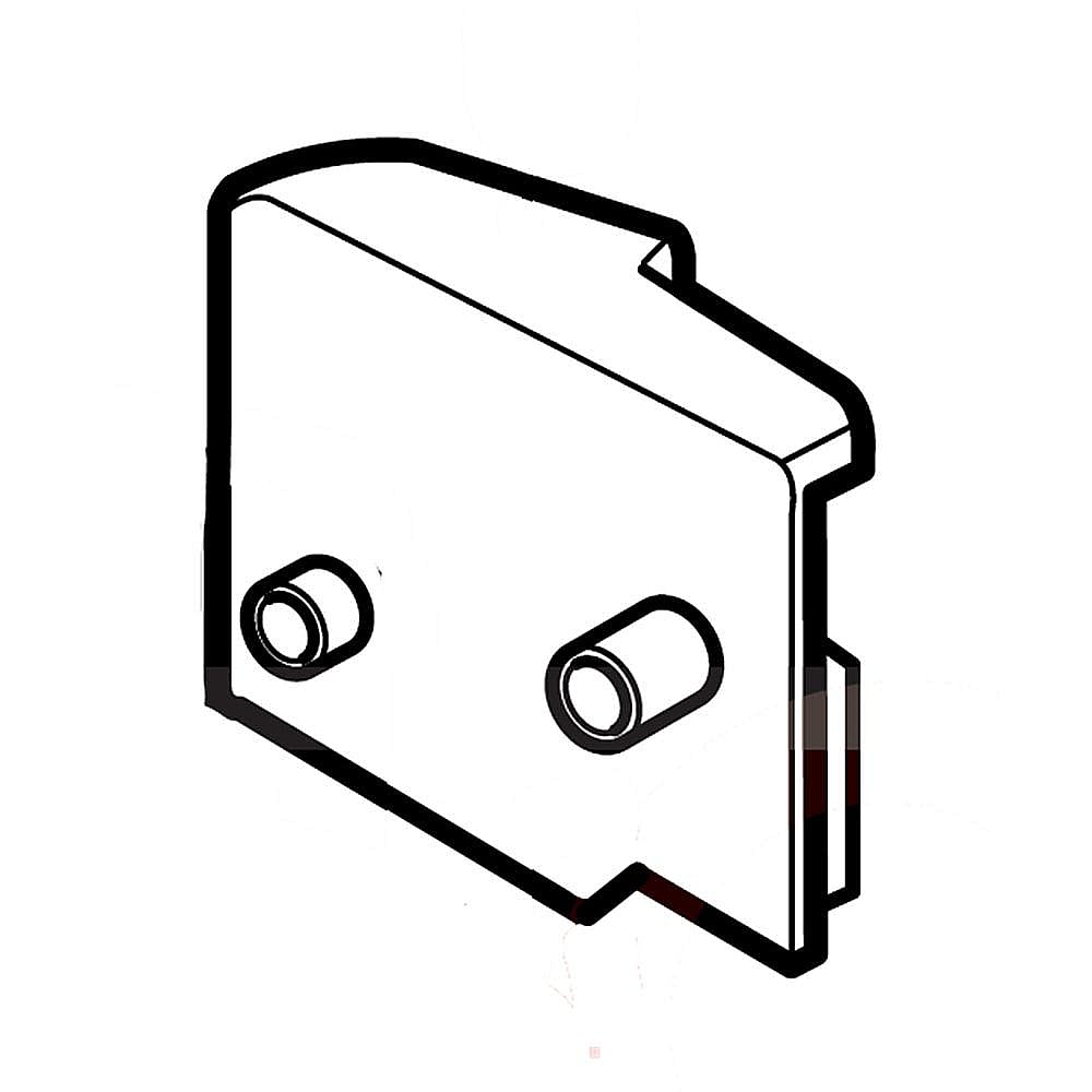 Part #5006Jj2013B, Refrigerator Freezer Door Support End Cap, Left / 1.00 x 1.00 x 1.00