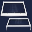 Refrigerator Shelf Assembly for Kenmore Elite 79575194400 - Part 5027JJ2014C