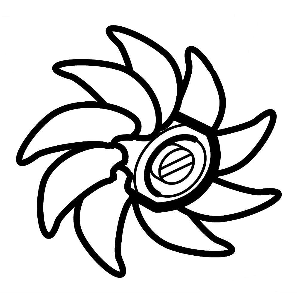 Part #5901Ja1007A, Lg Refrigerator Fan Assembly