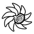 Lg Refrigerator Fan Assembly for LG GR-J303UGAAFCSJA - Part 5901JA1007A