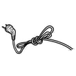 Refrigerator Power Cord Assembly for LG GR-J303UGAAFCSJA - Part 6411JB1011B